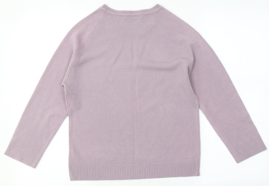 Womens UK Size M Dunnes Stores Pink Pullover Jumper