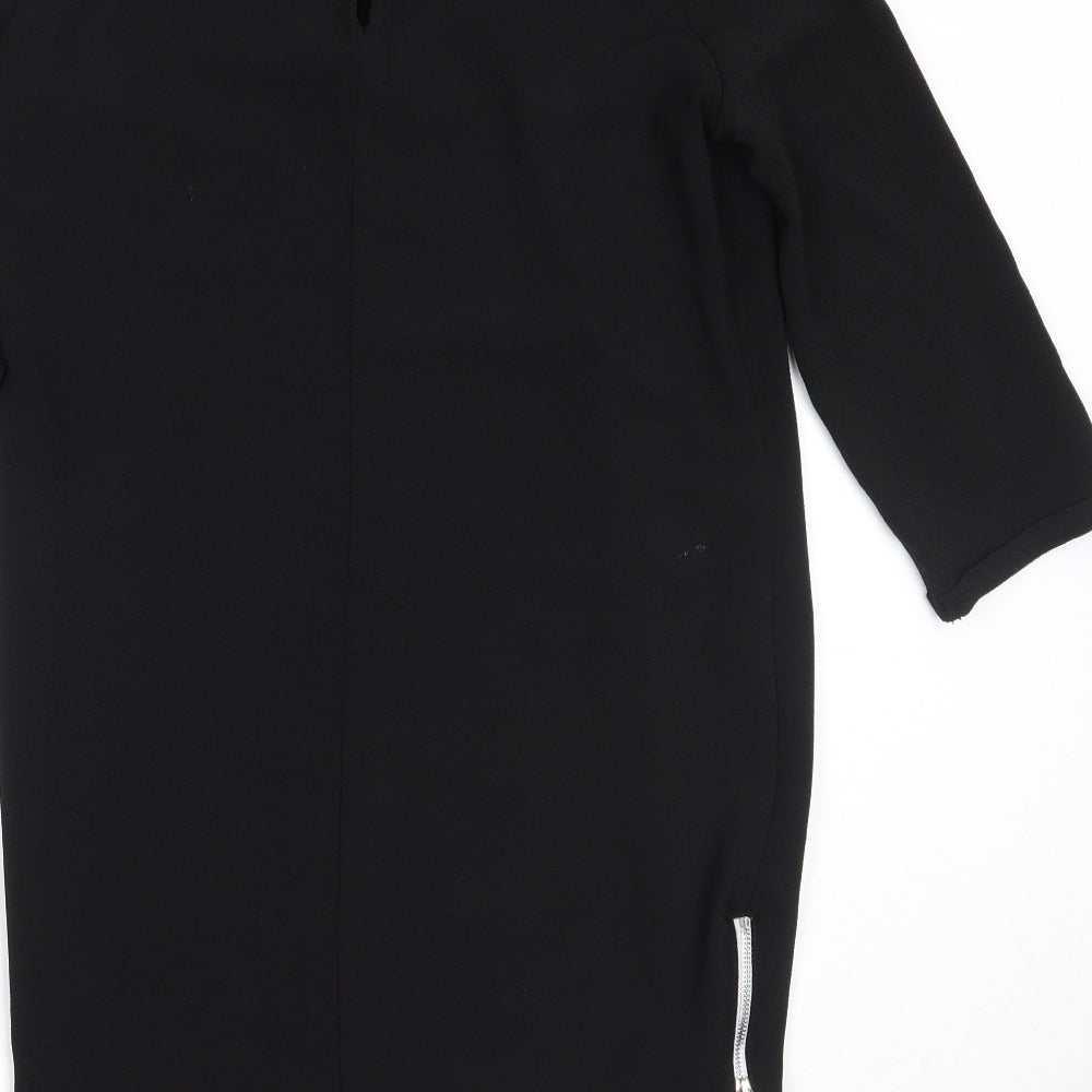 Primark Womens Black Polyester Shift Size 8 Round Neck