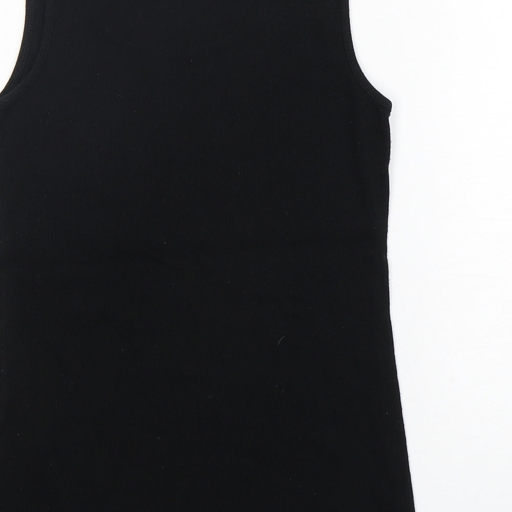 Womens UK Size L Gap Black Basic Tank