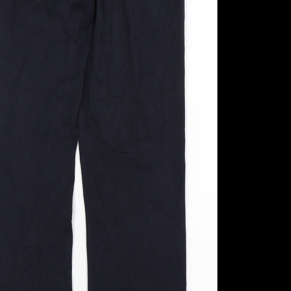 Womens UK Size 12 Marks and Spencer Regular Fit Blue Trousers