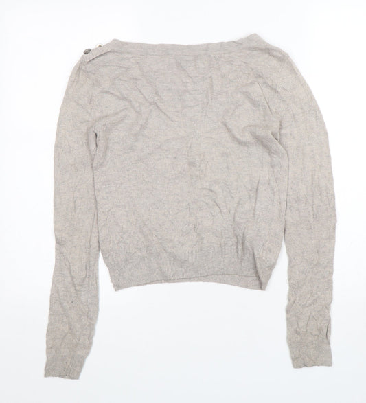 Womens UK Size 6 Topshop Beige Pullover Jumper