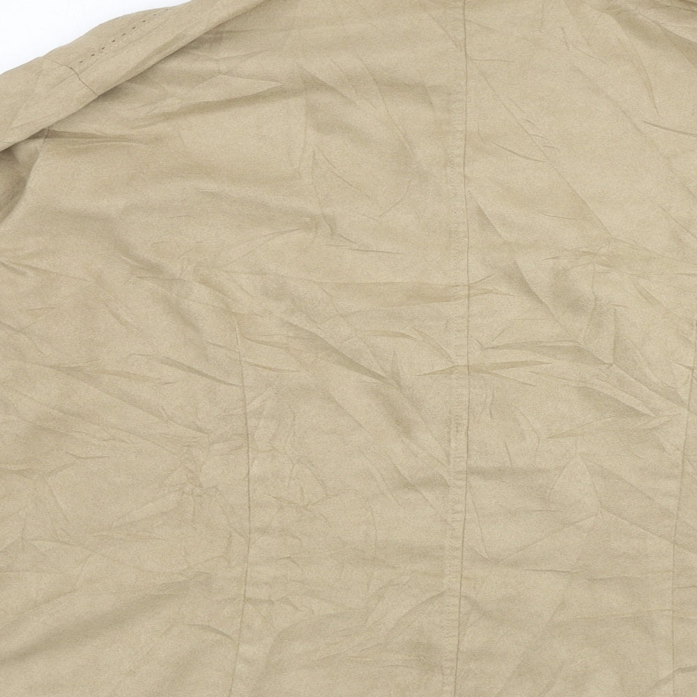 Womens UK Size 18 Marks and Spencer Beige Basic Button-Up