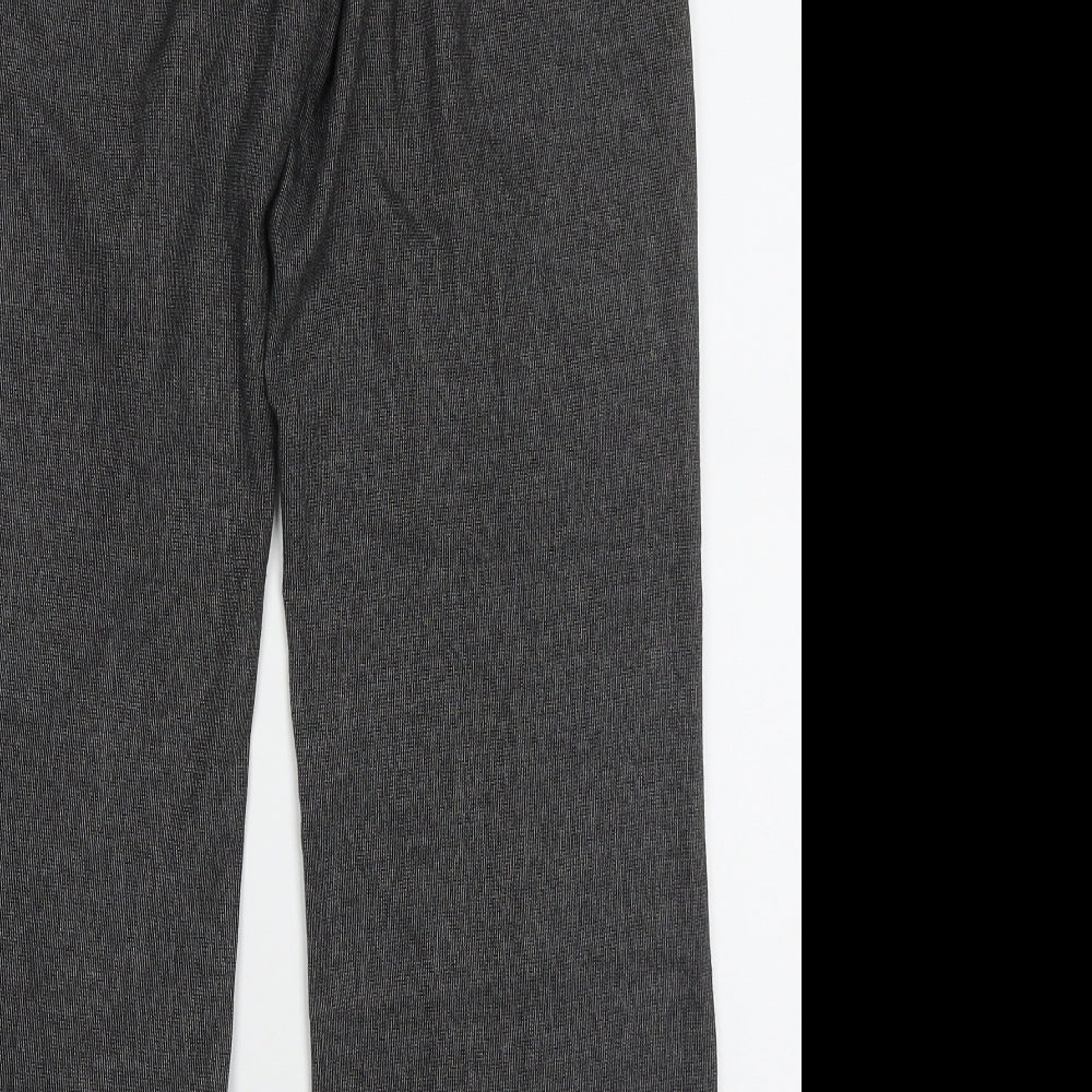 Autonomy Womens Grey Polyester Trousers Size 10 L31 in Regular Button
