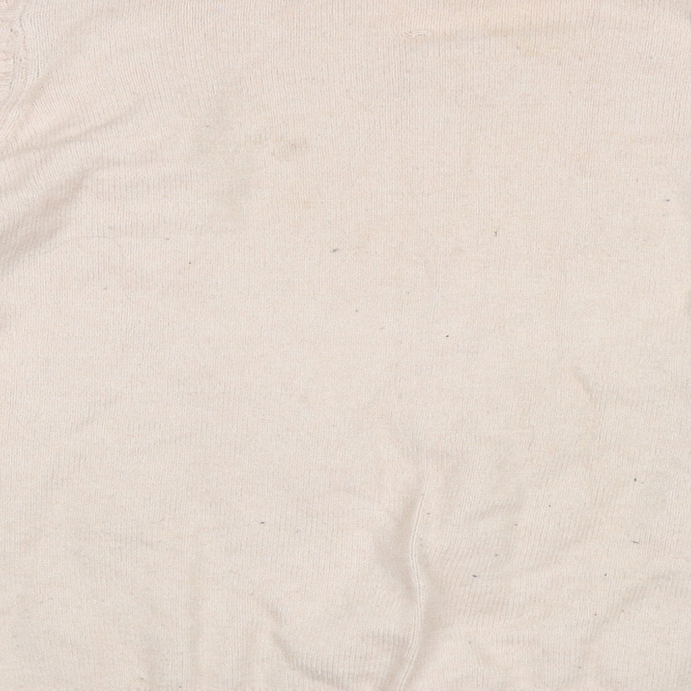 F&F Womens Pink Crew Neck Geometric Viscose Pullover Jumper Size 16