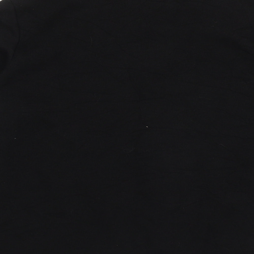 bader Womens Black Crew Neck Polyester Cardigan Jumper Size M