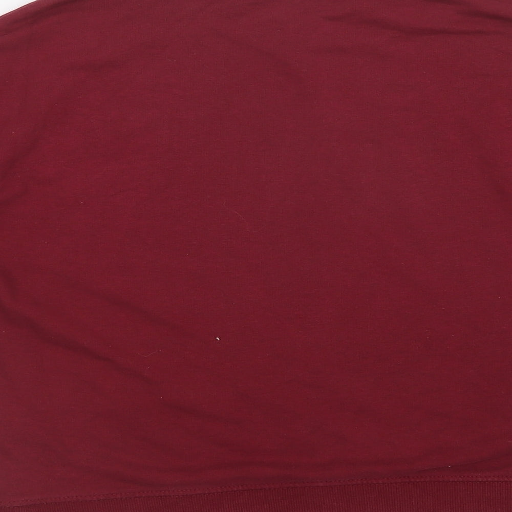 H&M Womens Purple Cotton Pullover Sweatshirt Size S - Heart