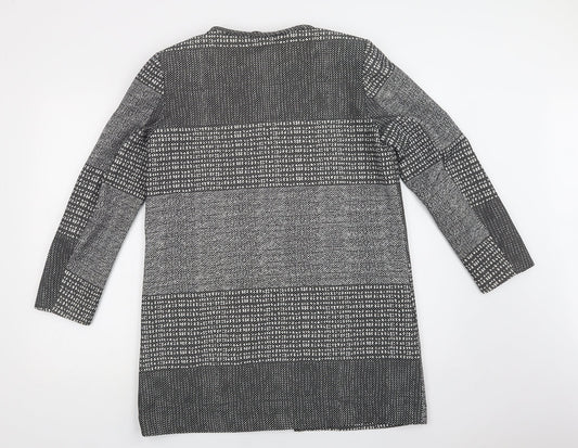 Womens UK Size 12 H&M Grey Overcoat