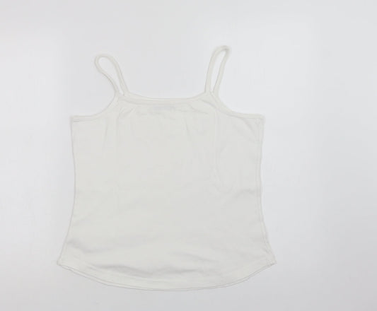 Womens UK Size 18 Dunnes Stores White Basic Tank