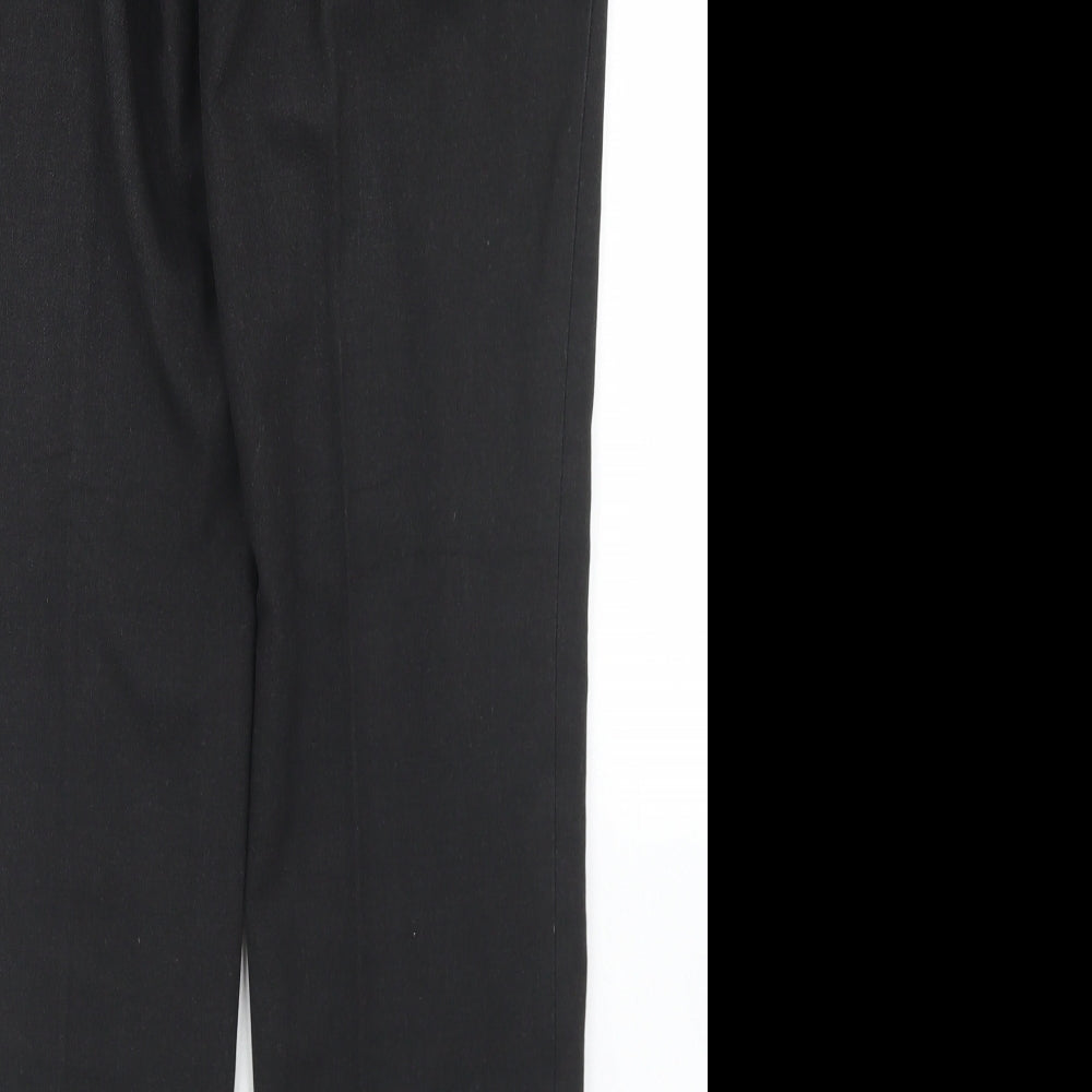 1880 Club Mens Grey Polyester Dress Pants Trousers Size 30 in L32 in Regular Hook & Eye
