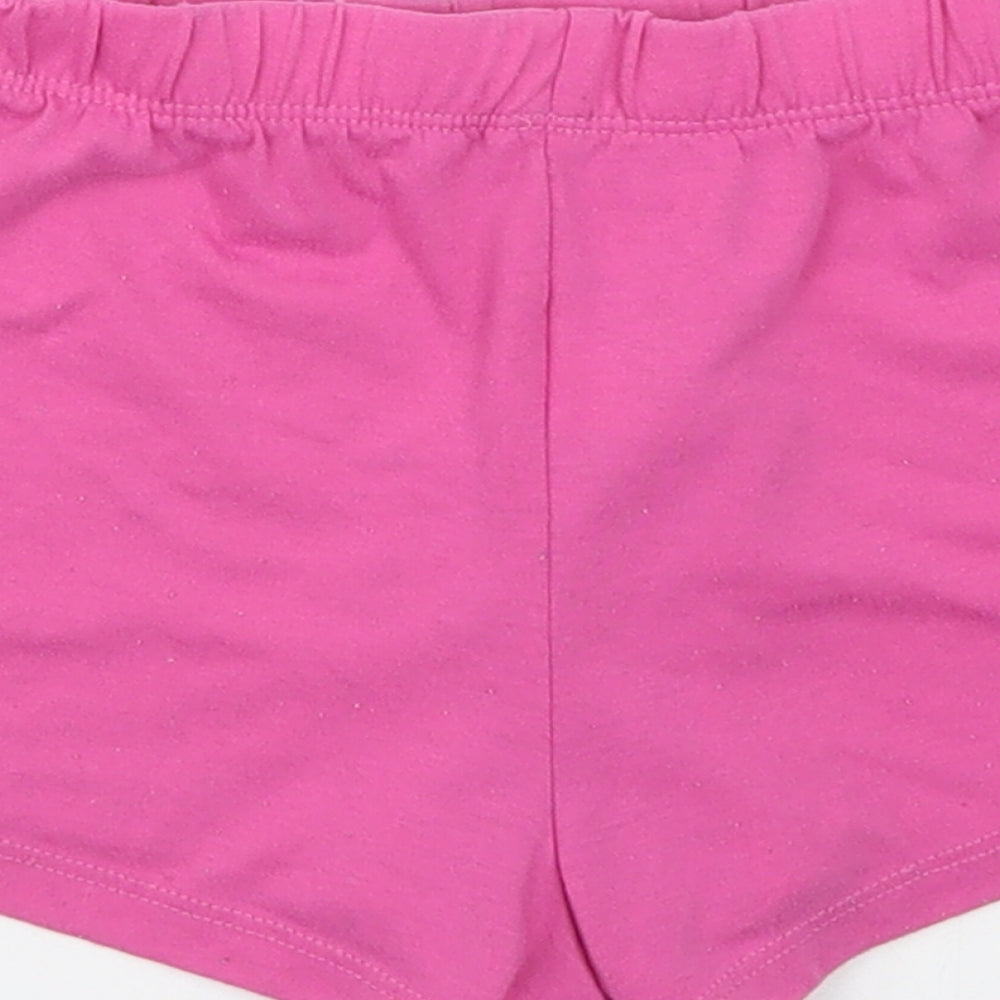 Ping Pop Girls Pink Polyester Sweat Shorts Size 8 Years Regular - Sleep Shorts