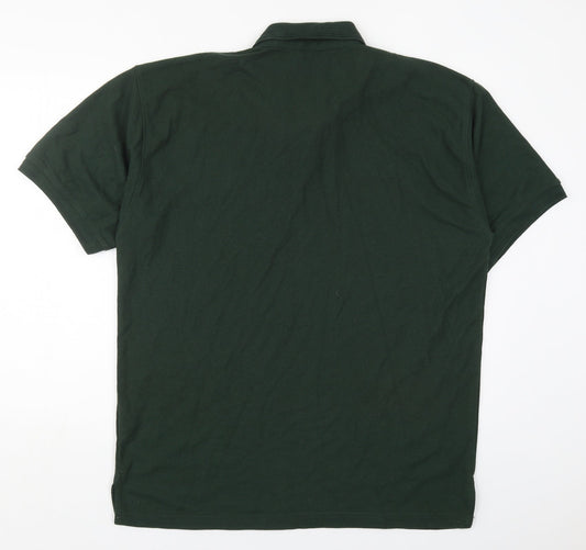 Henbury Mens Green Polyester Polo Size XL Collared Pullover - Clogher Valley Golf Club