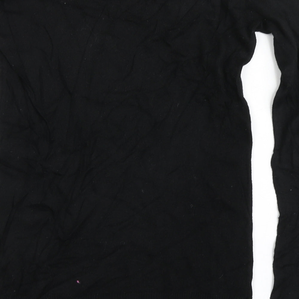 Womens UK Size XS Oasis Black Pullover Jumper