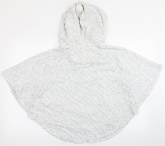 Womens UK Size S Marks and Spencer Grey Cape Hoodie