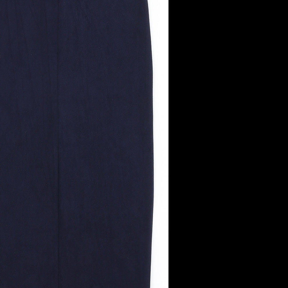 Boohoo Womens Blue Polyester Bodycon Size 8 Off the Shoulder