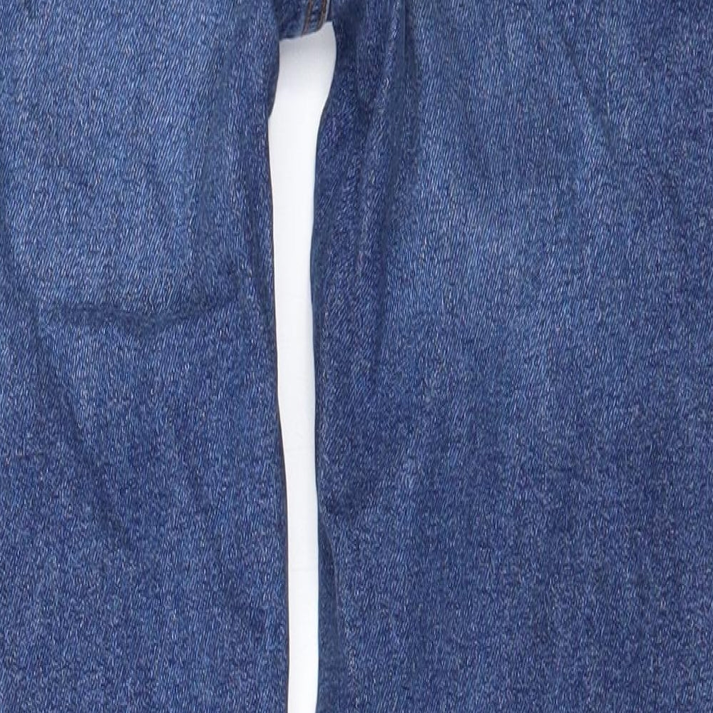 Clockhouse Womens Blue  Cotton Straight Jeans Size 6 L27 in Regular Zip