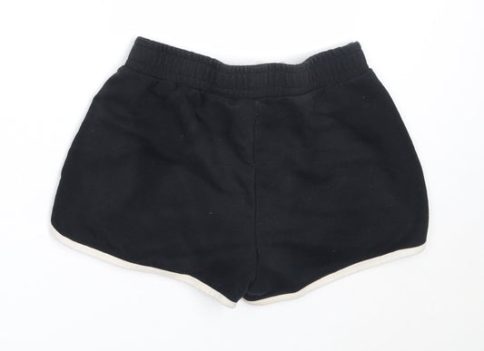 Dunnes Stores Womens Black  Cotton Sweat Shorts Size 25 in  Regular