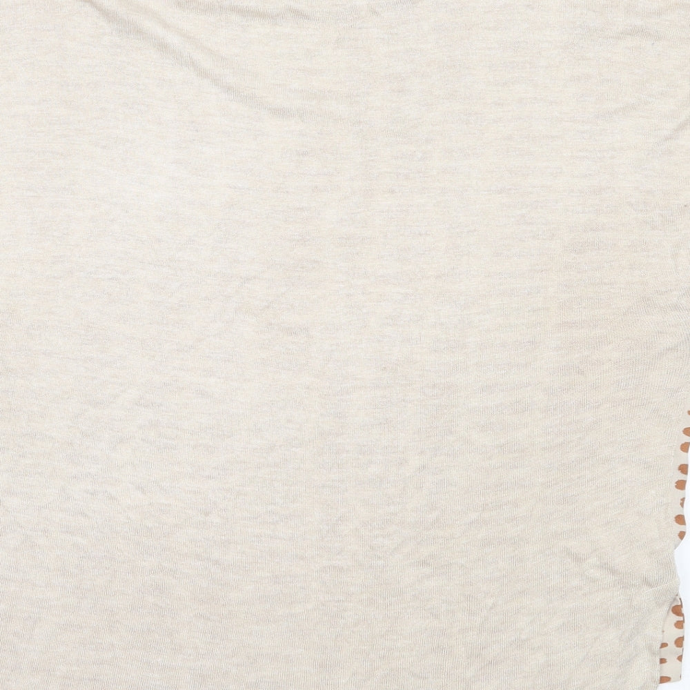 Womens UK Size M NEXT Beige Basic Blouse
