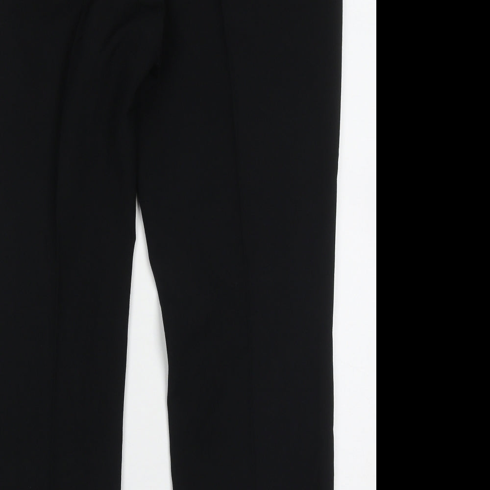 Womens UK Size 14 Marks and Spencer Regular Fit Black Trousers