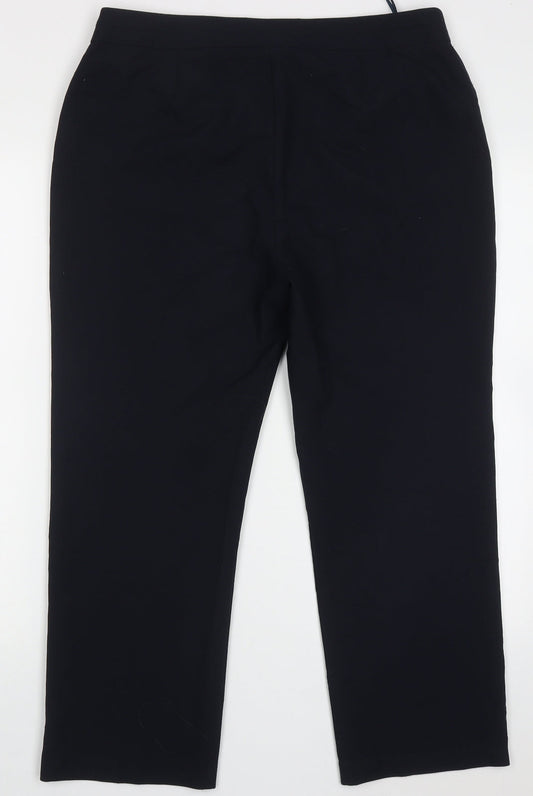 Womens UK Size 12 bonmarch Regular Fit Blue Trousers