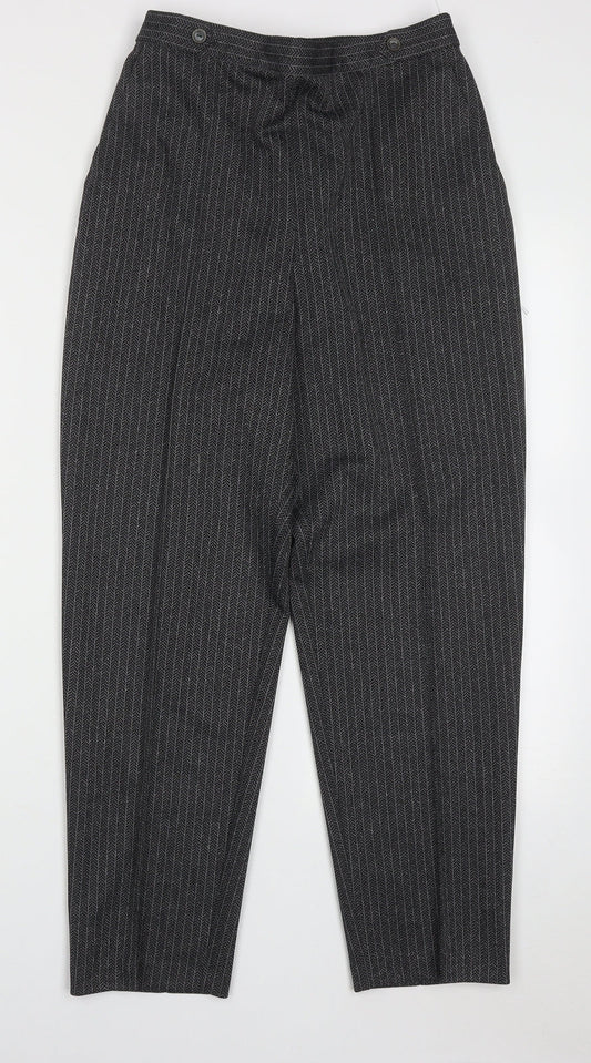 Womens UK Size 14 Marks and Spencer Regular Fit Black Trousers