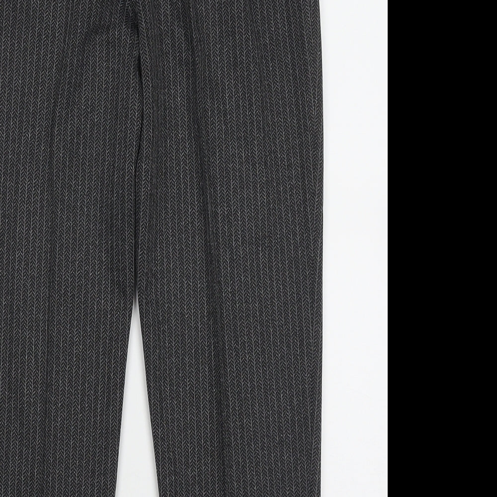 Womens UK Size 14 Marks and Spencer Regular Fit Black Trousers