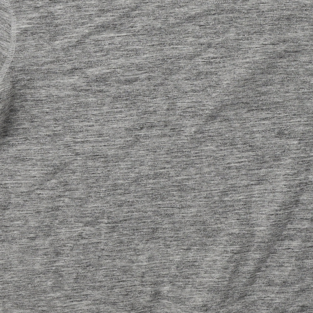 Nutmeg Mens Grey Round Neck  Cotton Pullover Jumper Size S