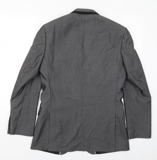 Mens UK Size 38 Red Herring Regular Grey Suit Jacket