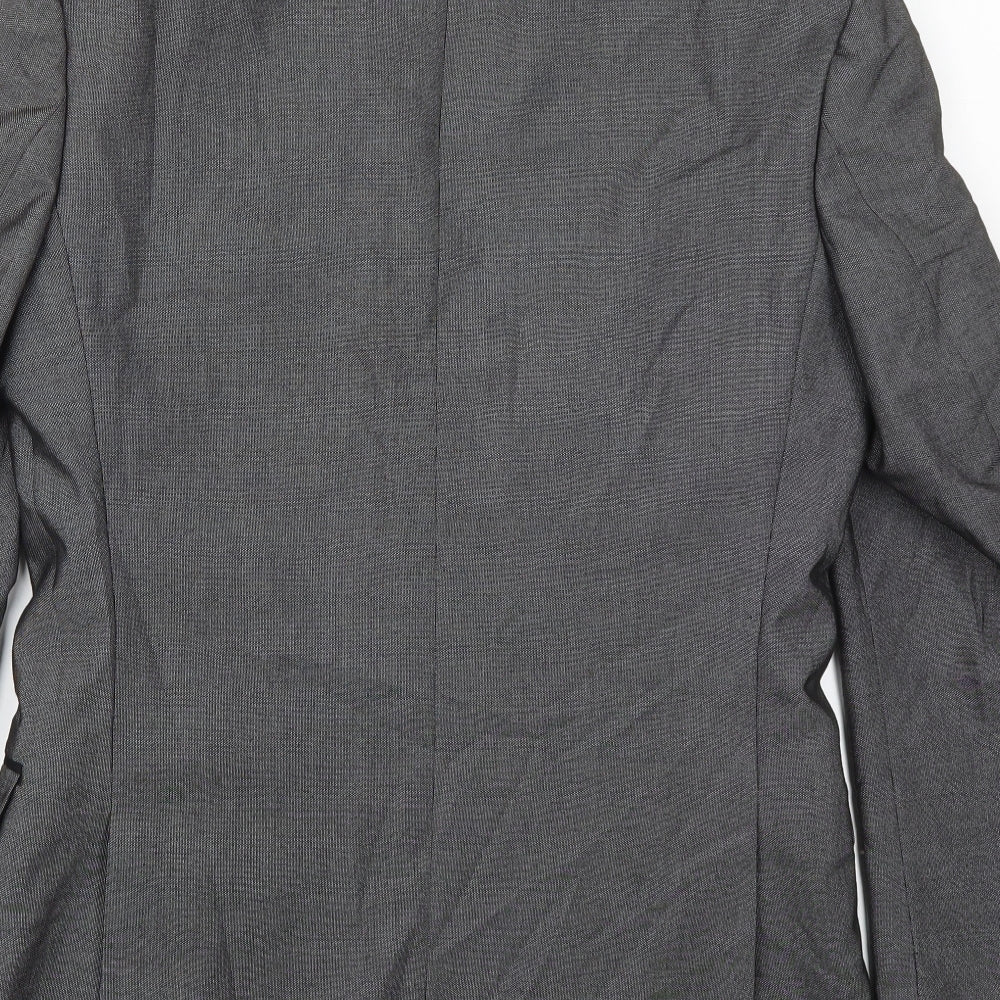 Mens UK Size 38 Red Herring Regular Grey Suit Jacket