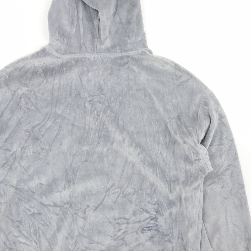 Topshop Womens Grey Cotton Pullover Hoodie Size 8