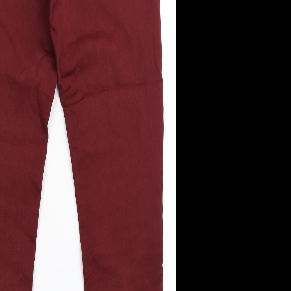 Womens UK Size 10 Marks and Spencer Regular Fit Skinny Red Jeans