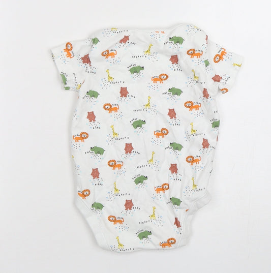 F&F Boys Multicoloured Spotted Cotton Leotard One-Piece Size 18-24 Months - Animal Print