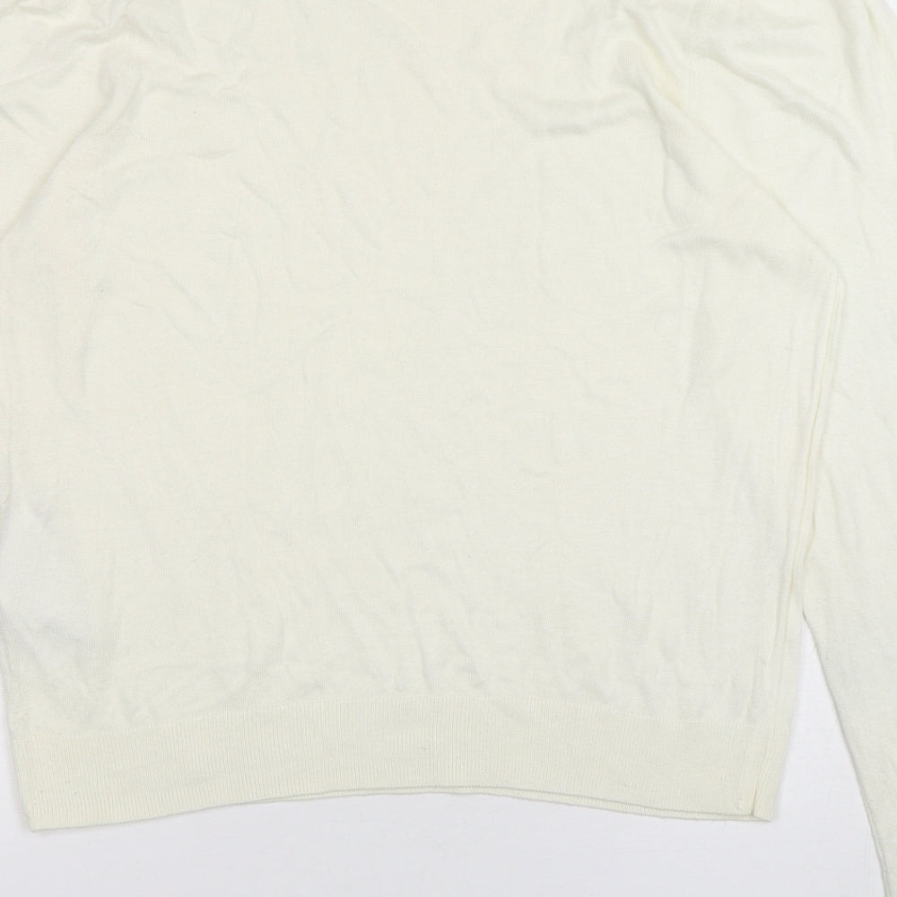Womens UK Size M VERO MODA Ivory Pullover Jumper