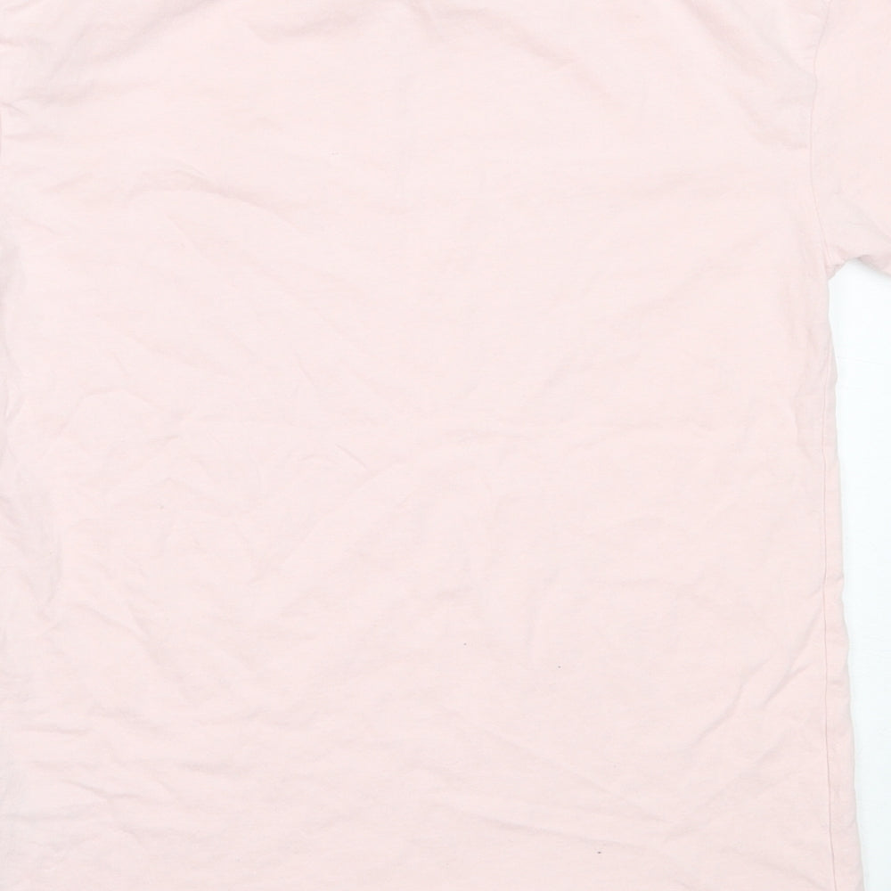 Very Girls Pink Cotton Basic T-Shirt Size 11 Years Round Neck