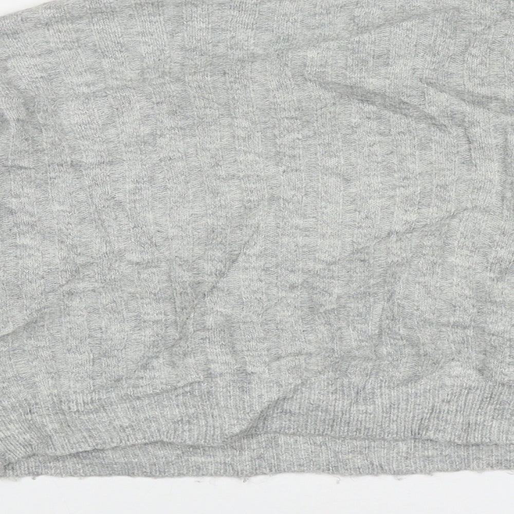 Womens UK Size 6 Topshop Grey Pullover Jumper