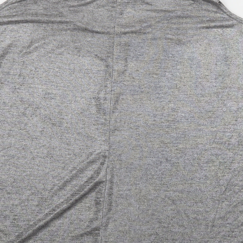 Womens UK Size 10 New Look Silver Basic Blouse