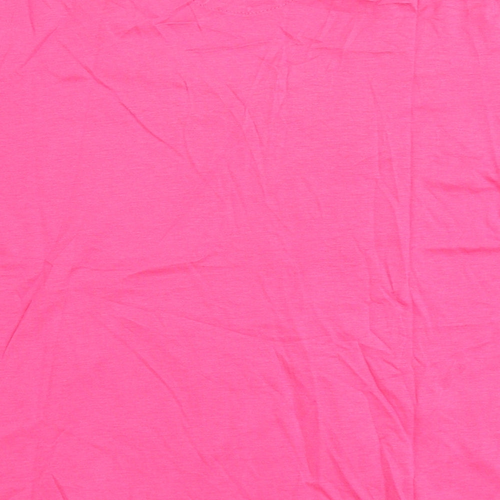 Womens UK Size 18 Emreco Pink Basic T-Shirt