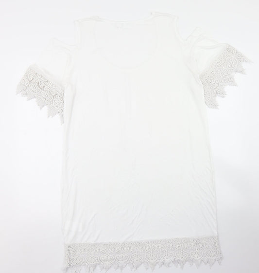 Womens UK Size M bpc White Tunic T-Shirt
