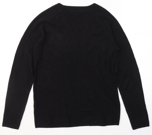 TU Womens Beige Round Neck Acrylic Pullover Jumper Size 10