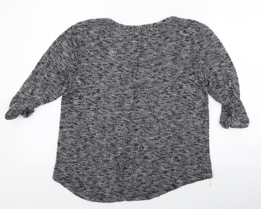 Womens UK Size 8 River Island Grey Pullover Jumper