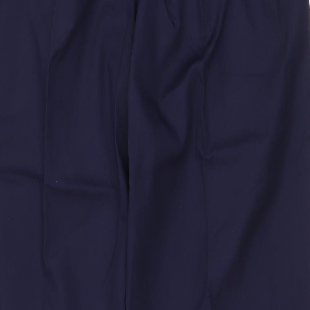 Tailored Image Mens Blue Polyester Trousers Size 33 in L32 in Regular Zip