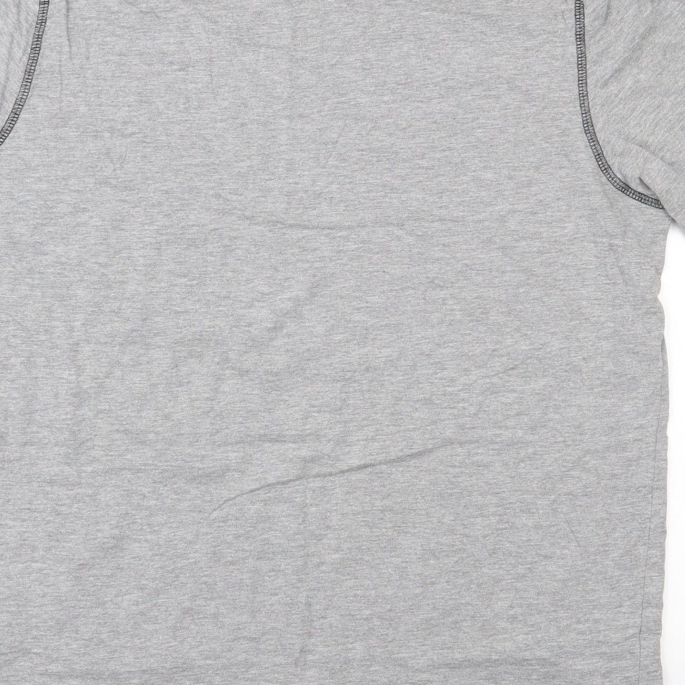 Livergy Mens Grey Cotton T-Shirt Size XL Round Neck