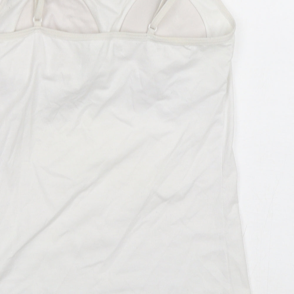 Secret Possesions Womens White Polyester Camisole Tank Size 10 Off the Shoulder