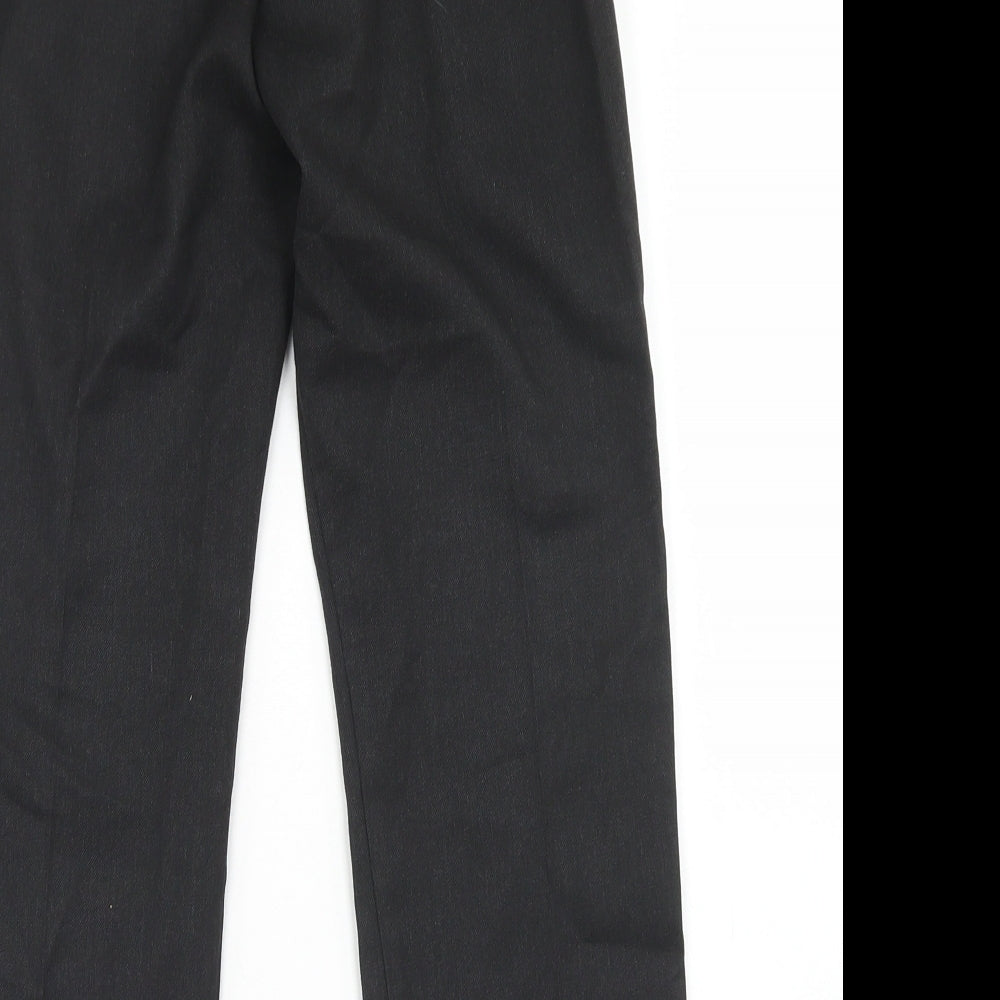 George Boys Grey Polyester Dress Pants Trousers Size 8-9 Years Regular Hook & Eye - School Wear
