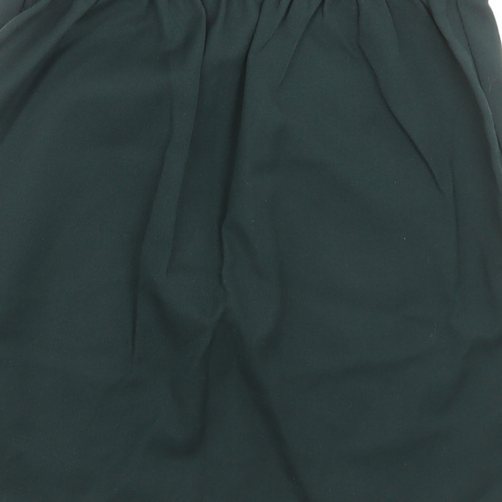 whites Girls Green Polyester A-Line Skirt Size 9-10 Years Regular Pull On