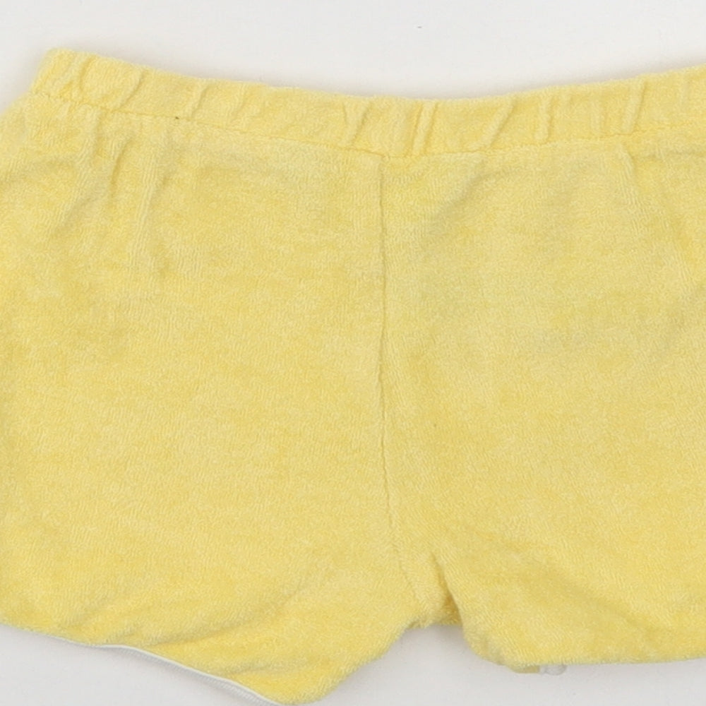 Primark Baby Yellow Cotton Cropped Trousers Size 6-9 Months