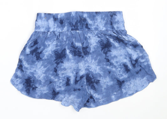 Hollister Womens Blue  Viscose Hot Pants Shorts Size XS  Regular