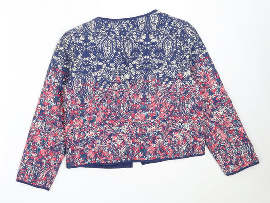 Back view of Tu women’s blue jacket, size UK 8
