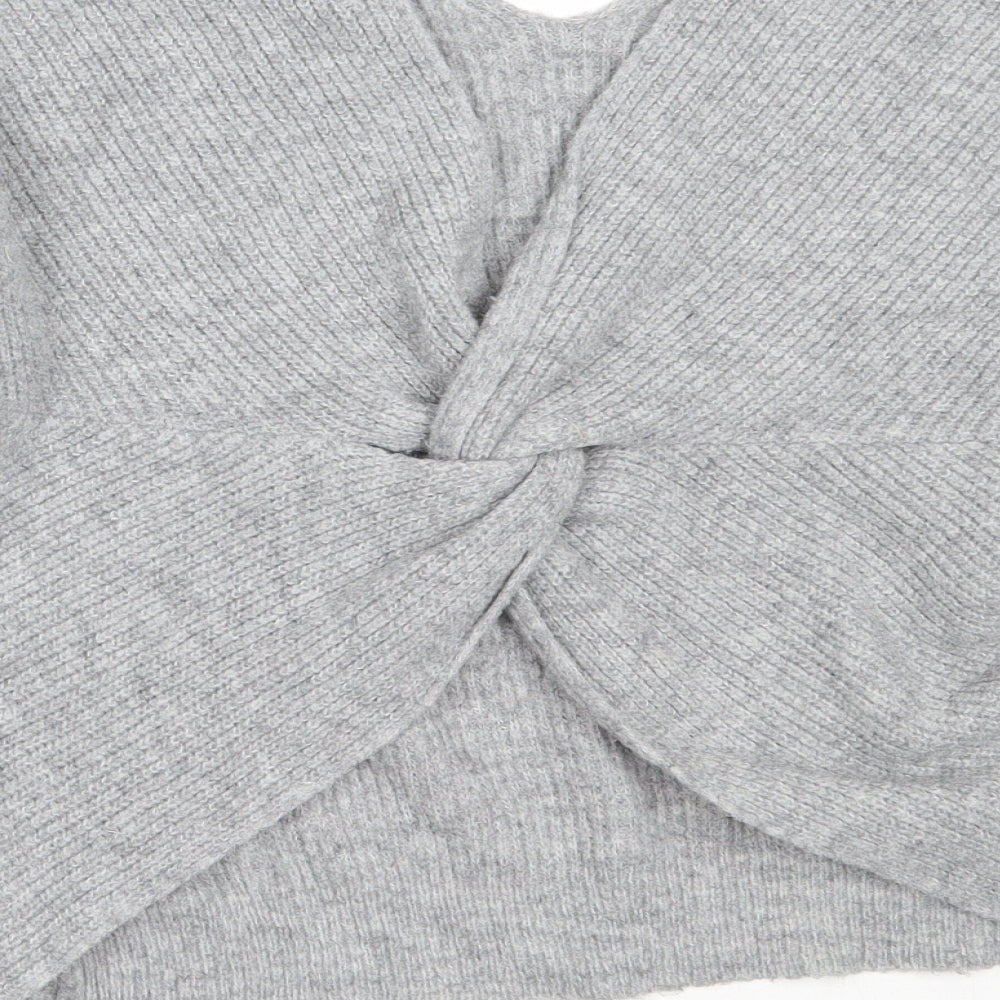 Womens UK Size M New Look Grey Pullover Jumper