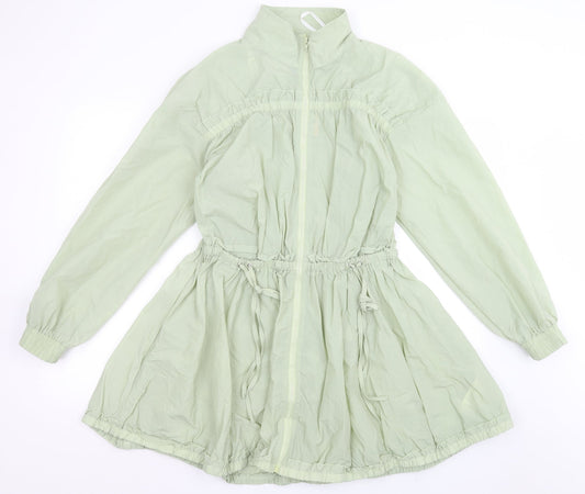 Missguided Womens Green Jacket Size 12 Zip
