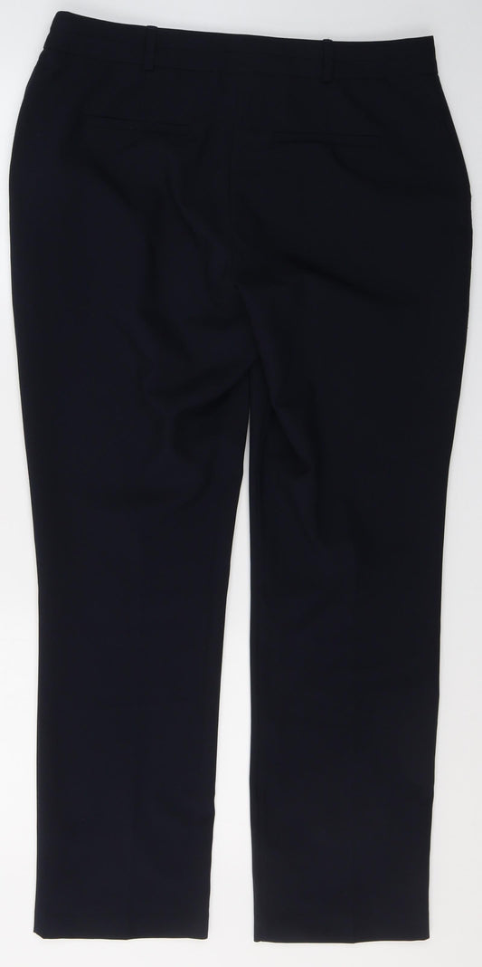 Womens UK Size 12 Dunnes Stores Regular Fit Blue Trousers
